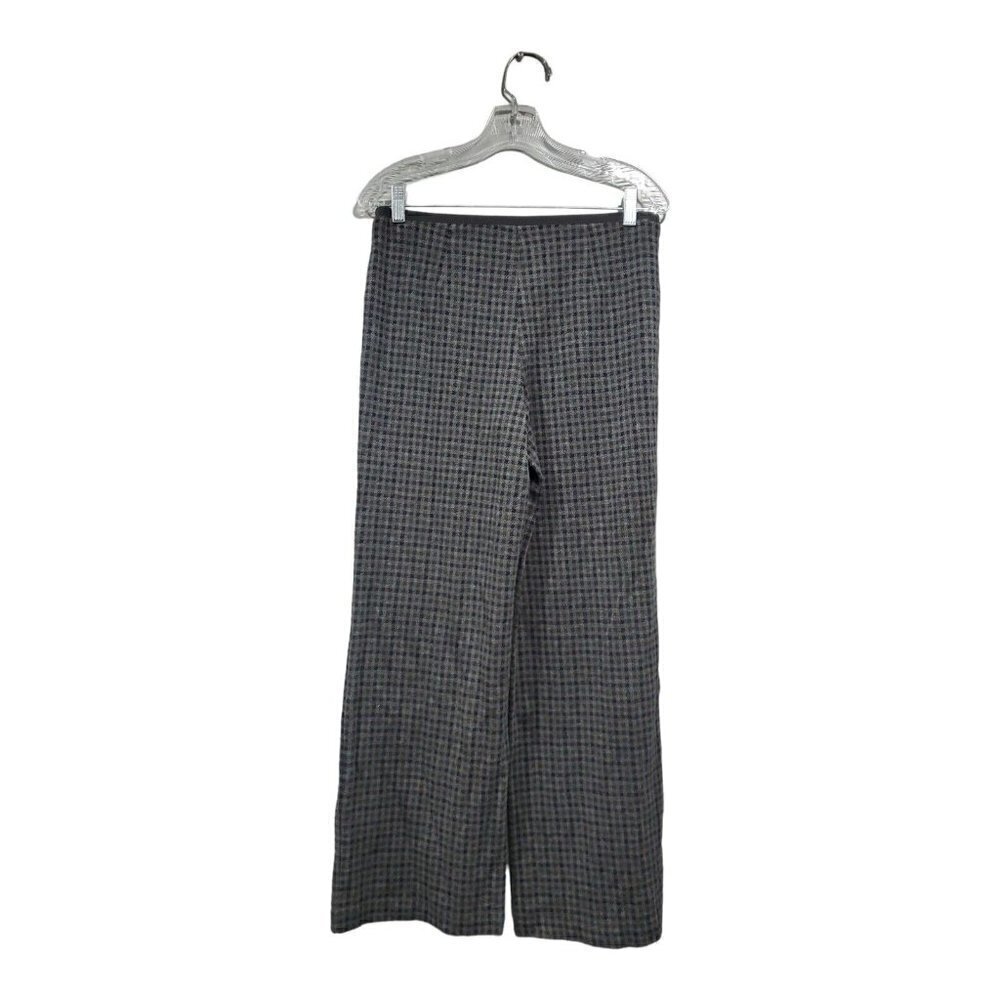 J Jill Womens Ponte Full Leg Pull On Pants Gray Plaid Check Academia Str… - Picture 2 of 10